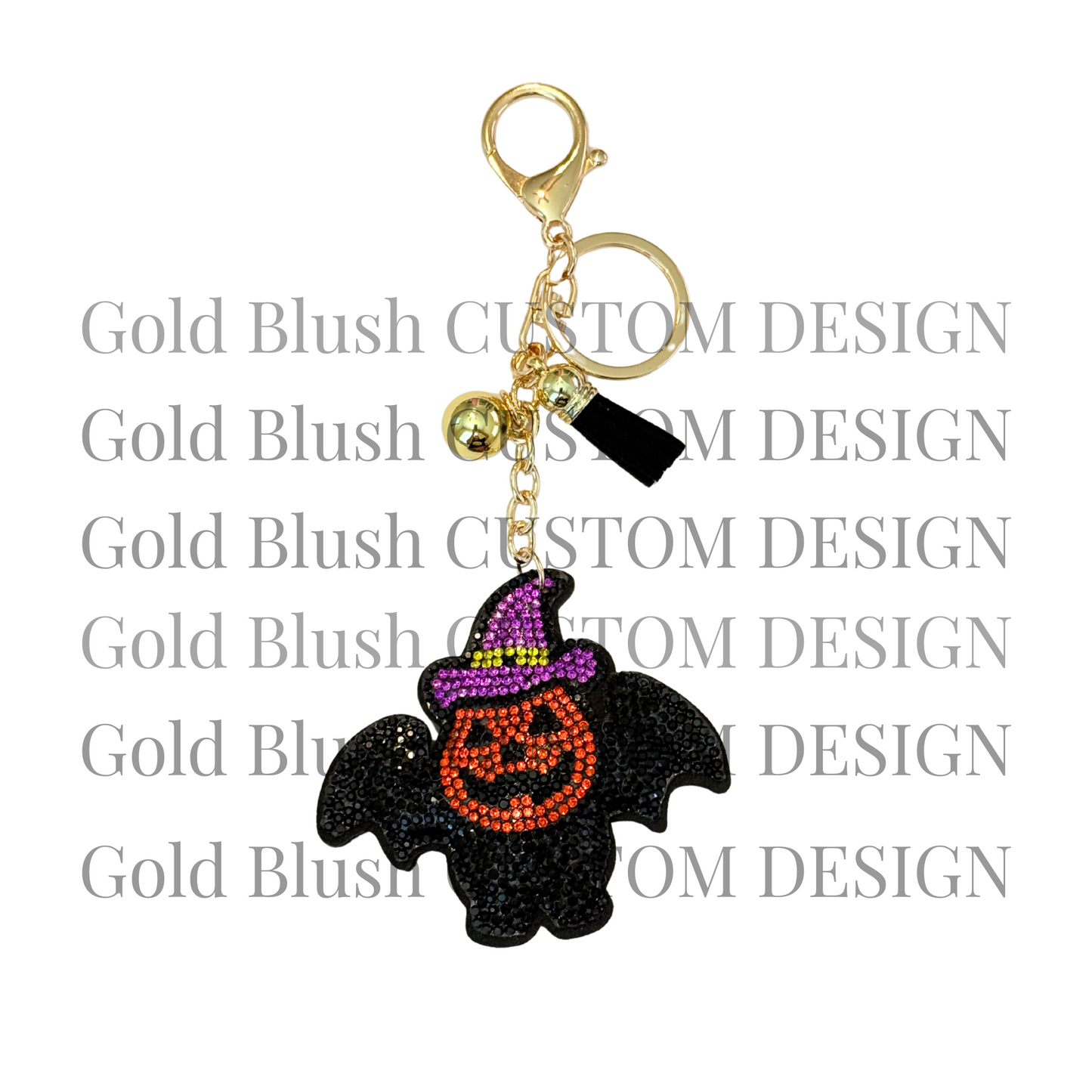 Seasonal Bling Bag Charm with Keychain, Fashion Accessory for Keys, Purse, Backpack decor keychain bag