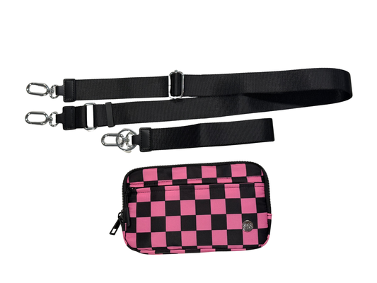 Gold Blush® DualMode 2 in 1 Wallet RFID Protected– Nylon Wristlet & Crossbody Bag for Women, Fits Most Smartphones, Stylish & Versatile
