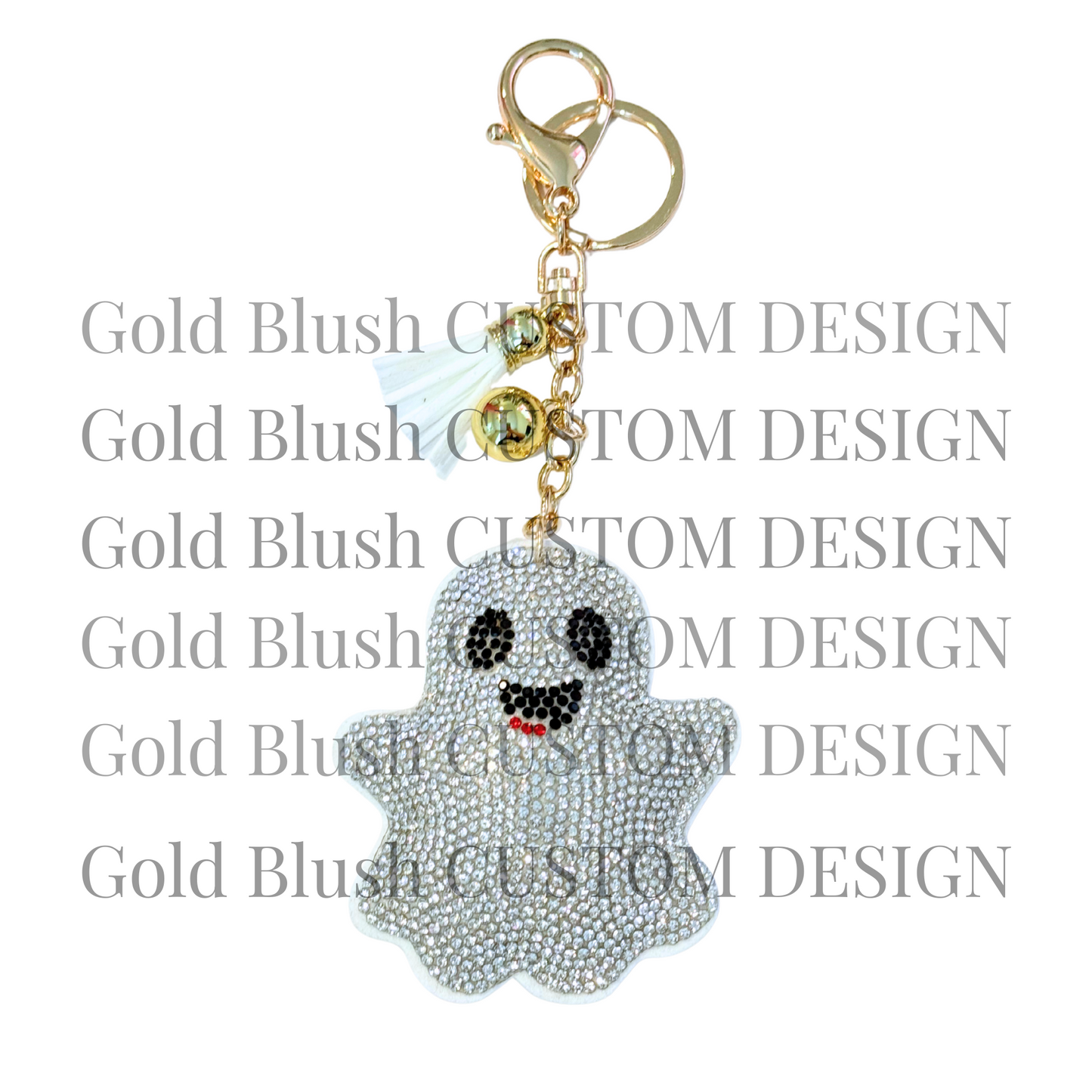 Seasonal Bling Bag Charm with Keychain, Fashion Accessory for Keys, Purse, Backpack decor keychain bag