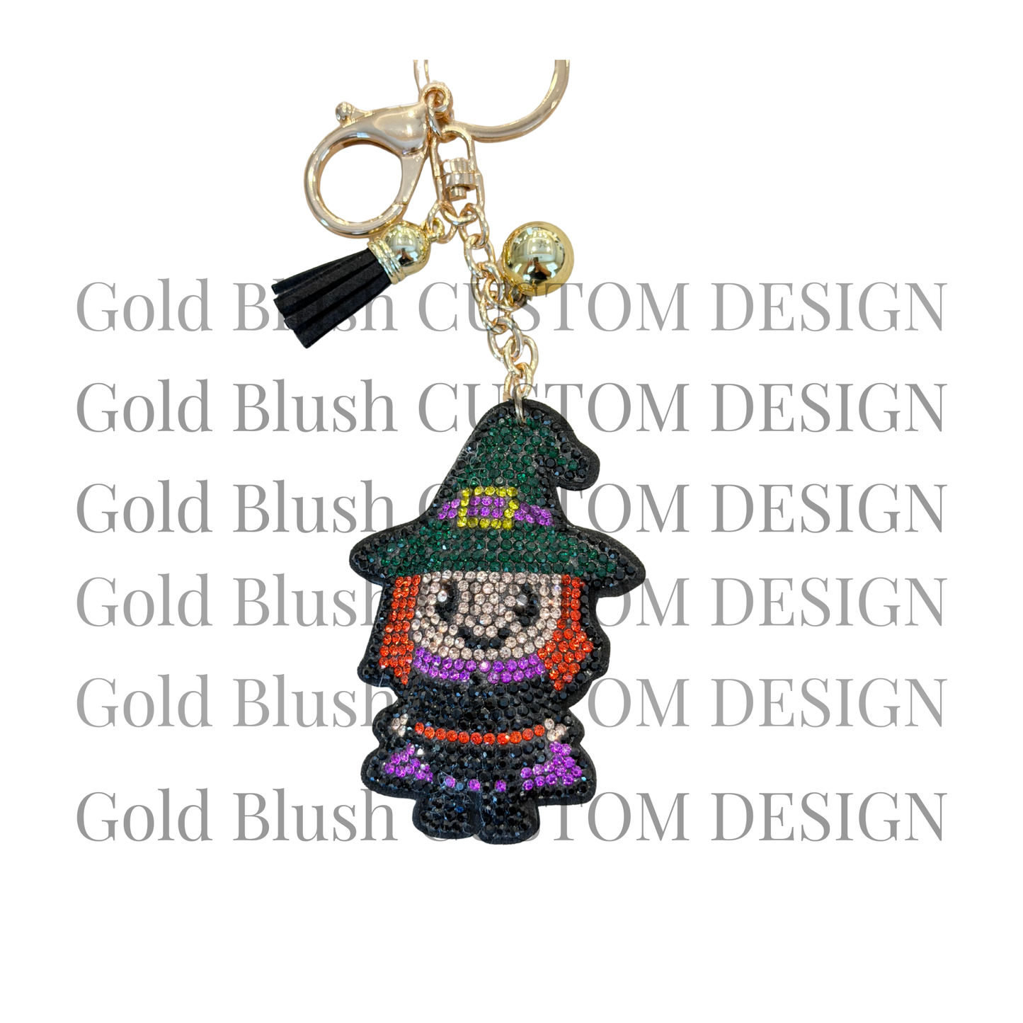 Seasonal Bling Bag Charm with Keychain, Fashion Accessory for Keys, Purse, Backpack decor keychain bag