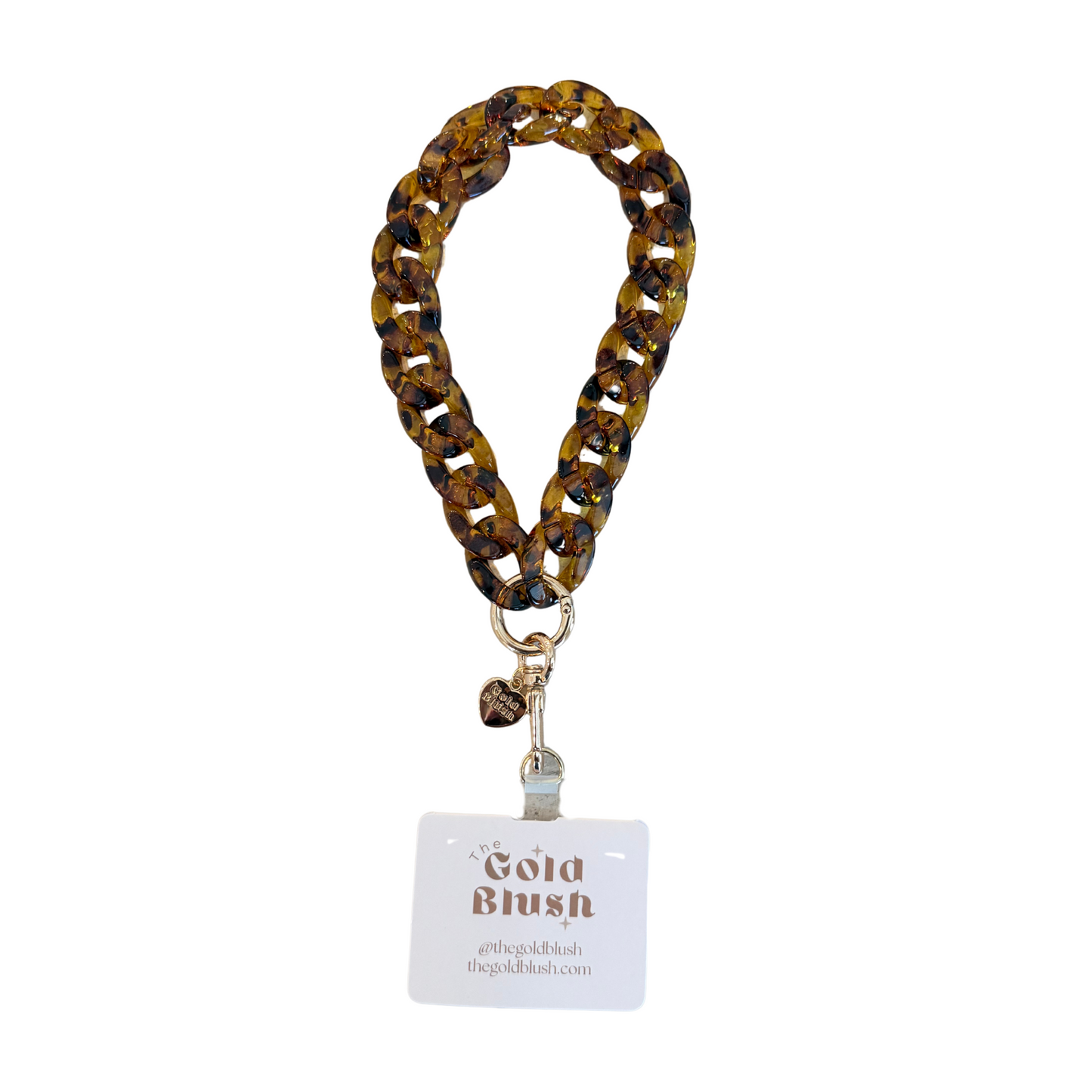 Acrylic Phone Chain Wristlet with Insert – Multi-Use Strap for Phone Case, Bags, or Keys