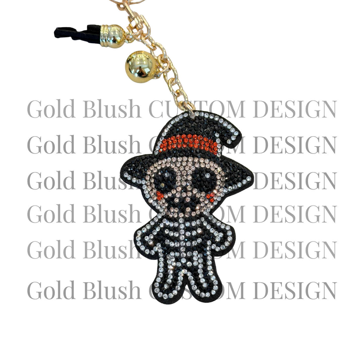 Seasonal Bling Bag Charm with Keychain, Fashion Accessory for Keys, Purse, Backpack decor keychain bag