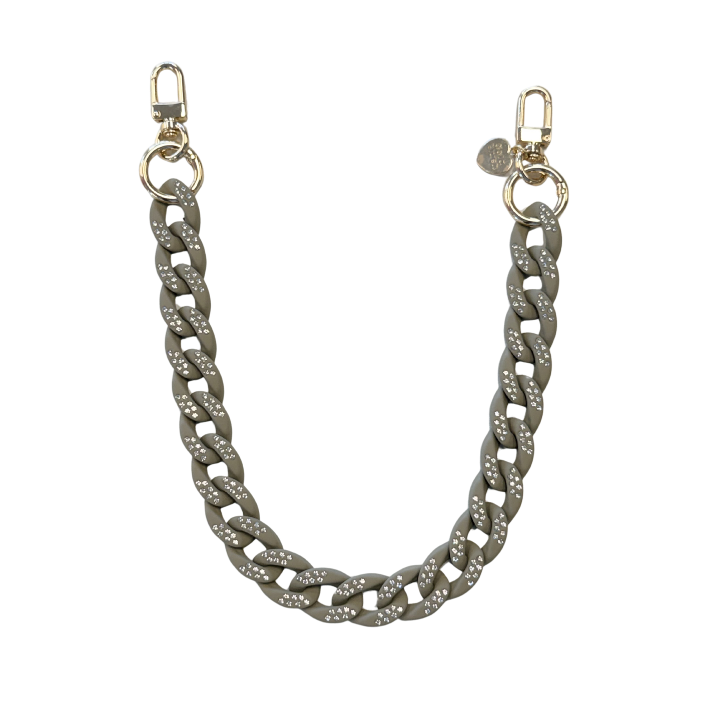 Gold Blush Crystal Luxe Bag Chain- Matte Pastel Acrylic Mini Bag Chain Decor or Replacement Strap for Purses, Handbags