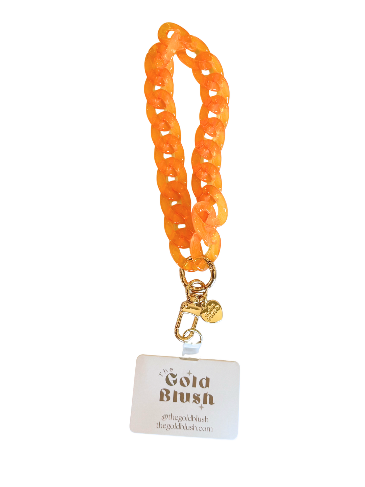 Acrylic Phone Chain Wristlet with Insert – Multi-Use Strap for Phone Case, Bags, or Keys