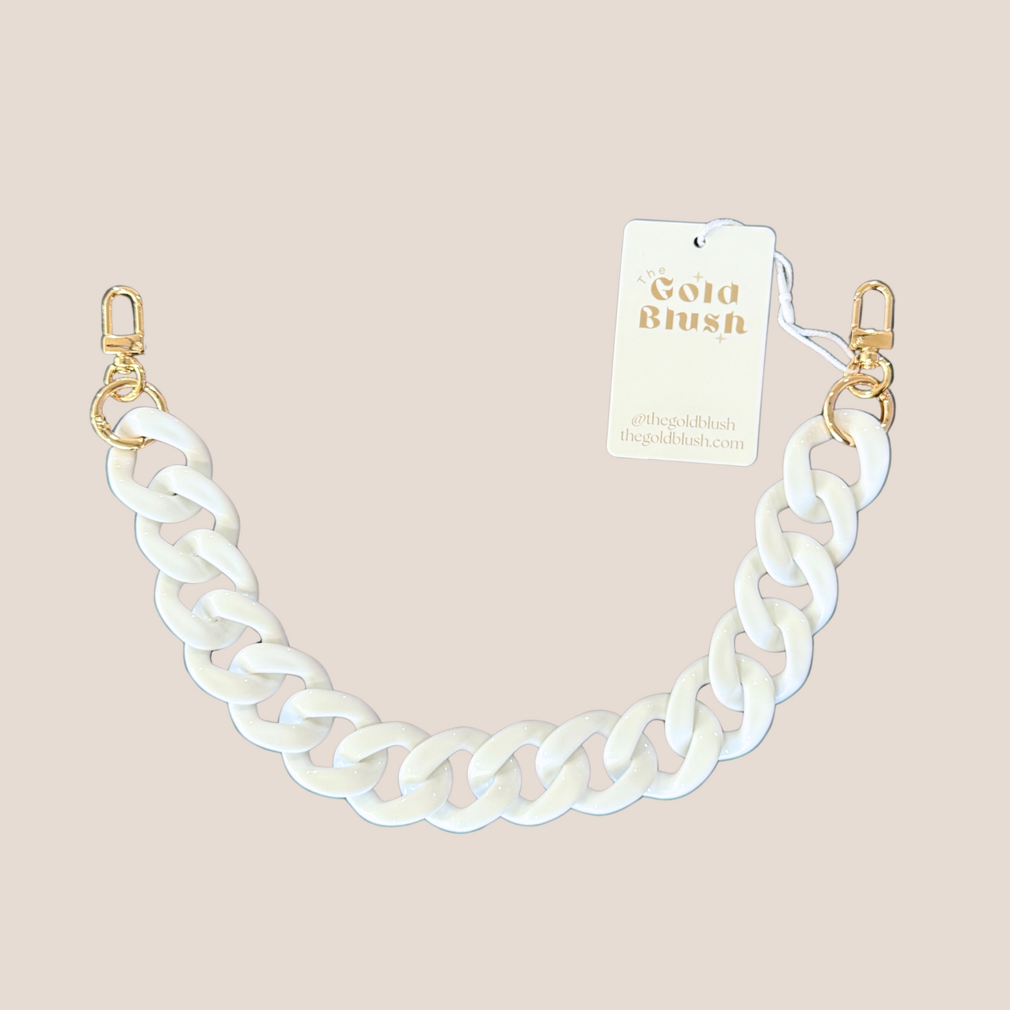 Acrylic Luxe Bag Chain | 18" Multi-Use Handle, Strap & Décor