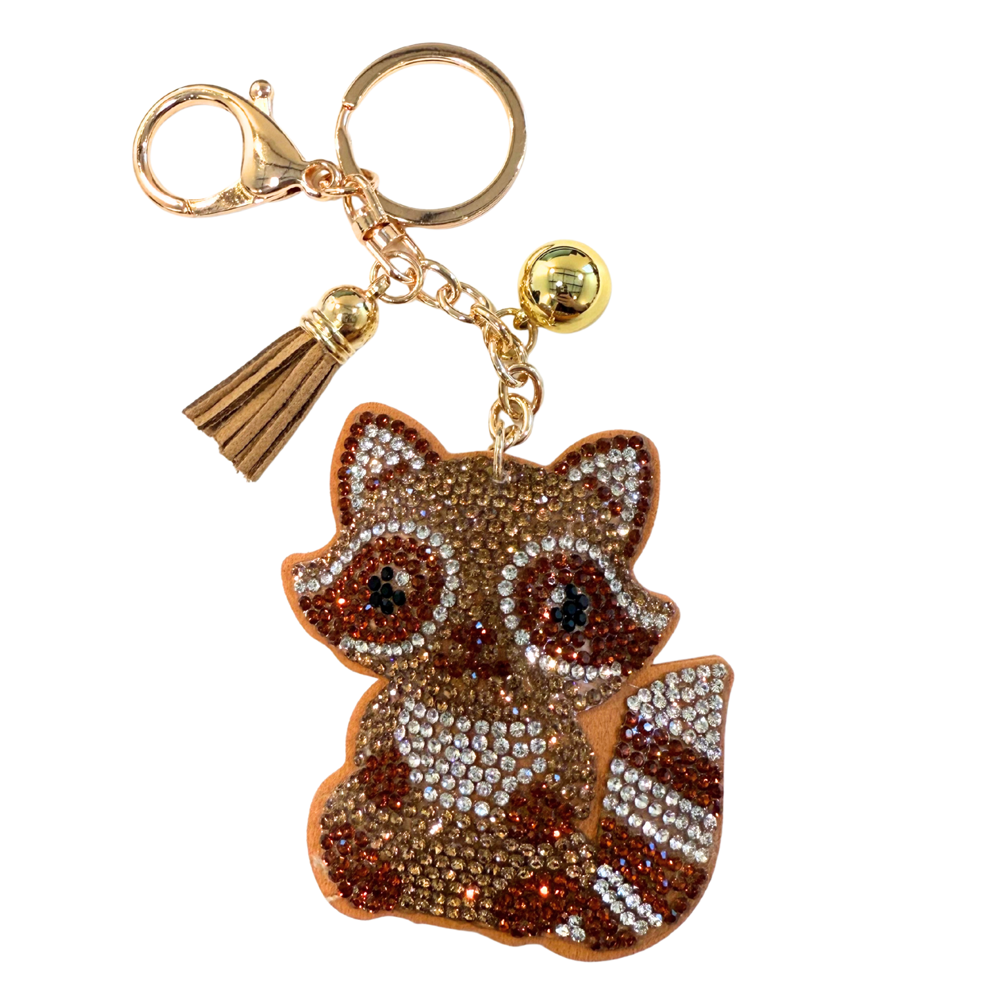 Bling Pets & Creatures Bag Charm with Keychain, Fasion Accessory for Keys, Purse, Backpack