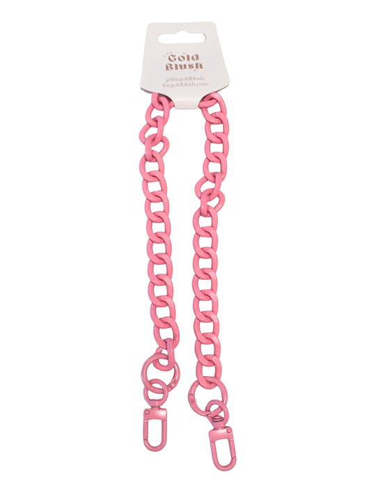 Gold Blush® 18" Enamel Coated Aluminum Bag Chain- Lightweight Purse Strap Replacement- Colorful Handbag Chain for Charms & Bags