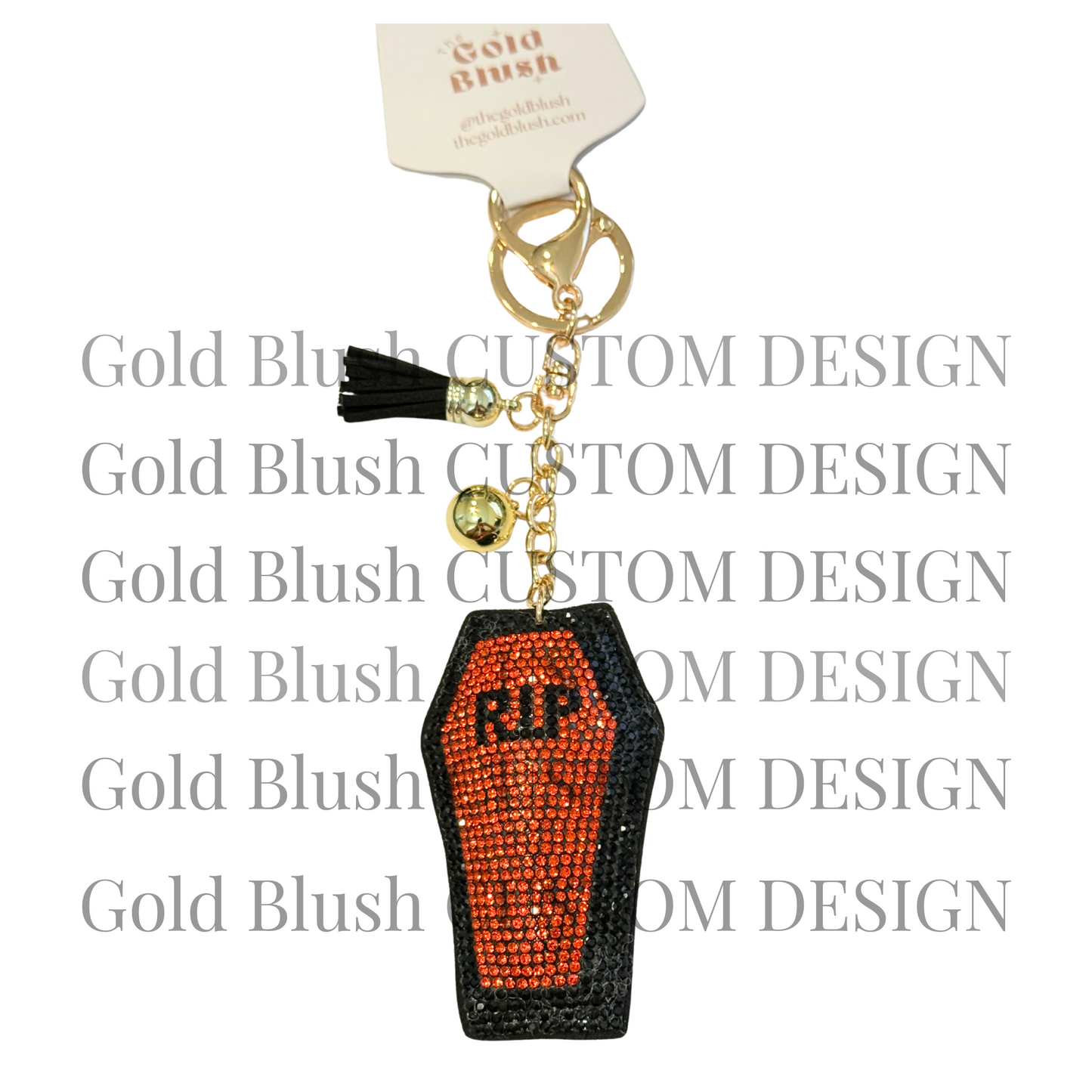 Seasonal Bling Bag Charm with Keychain, Fashion Accessory for Keys, Purse, Backpack decor keychain bag