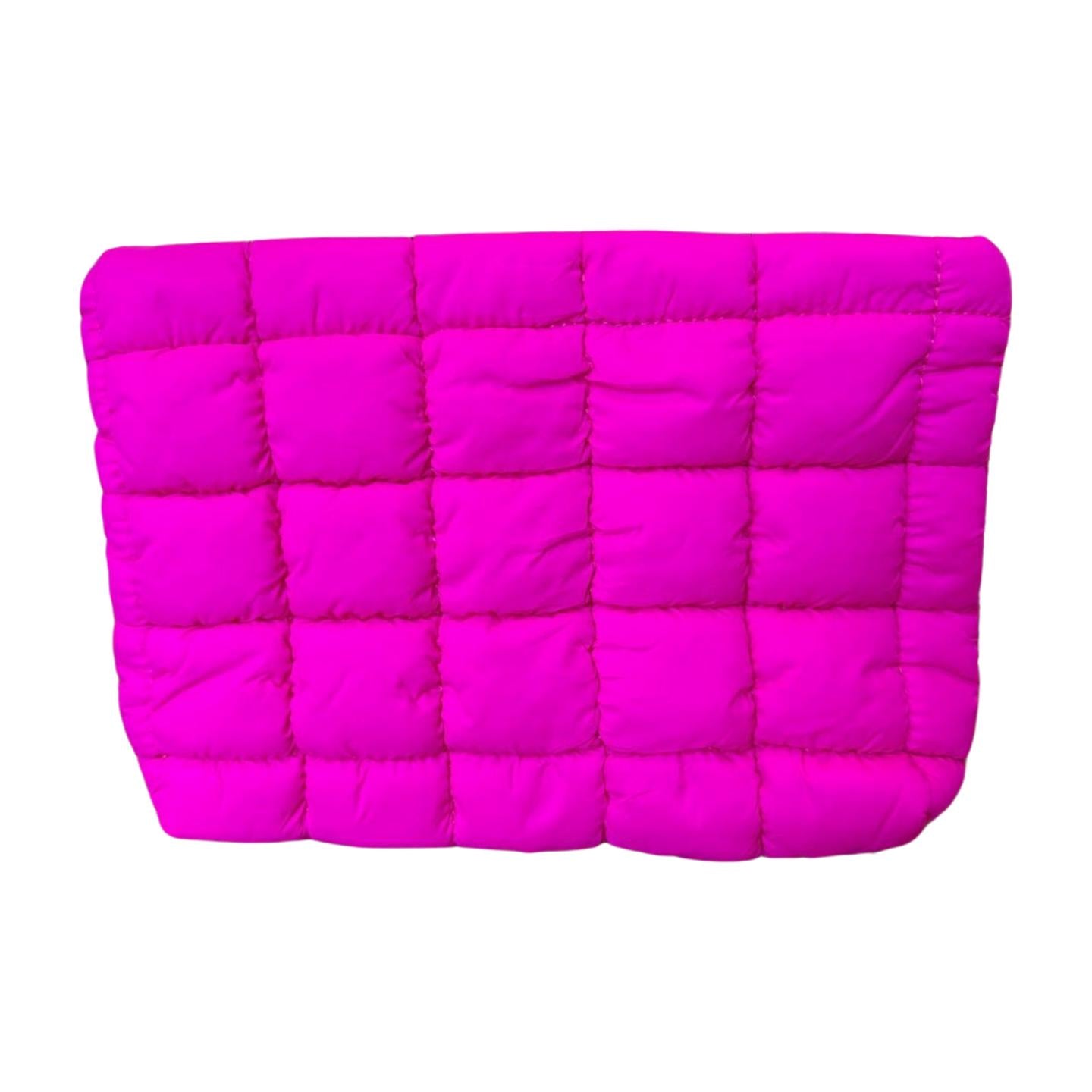 Nylon Puffer Pouch - Cosmetic Bag, Organizer for Tech and More travel makeup
