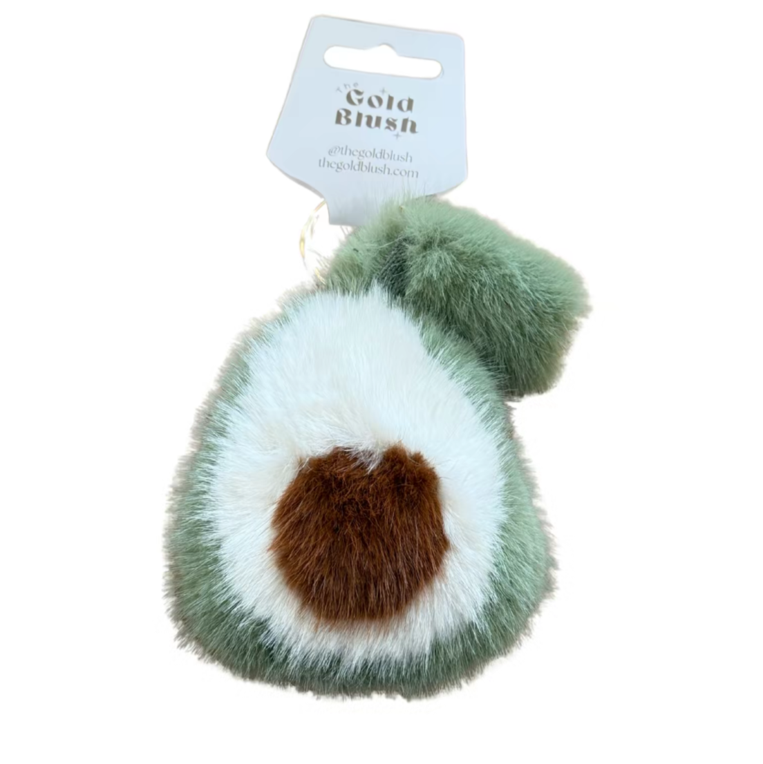 Fluffy Bag Charms- Plush with Keyring Attachment