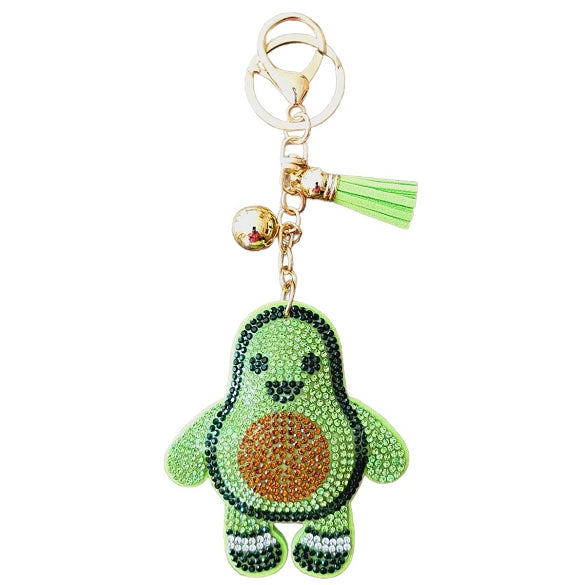 Bling Bag Charm with Keychain, Fashion Accessory for Keys, Purse, Backpack decor keychain bag