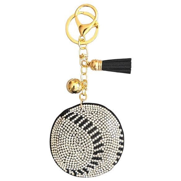 Bling Bag Charm with Keychain, Fashion Accessory for Keys, Purse, Backpack decor keychain bag