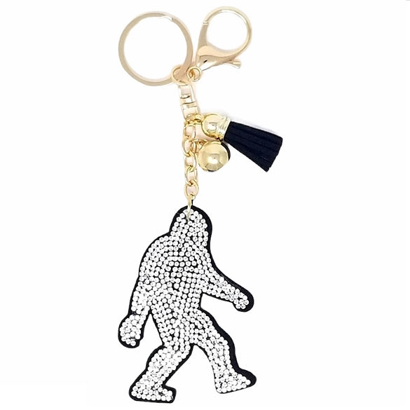 Bling Bag Charm with Keychain, Fashion Accessory for Keys, Purse, Backpack decor keychain bag