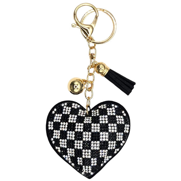 Bling Bag Charm with Keychain, Fashion Accessory for Keys, Purse, Backpack decor keychain bag
