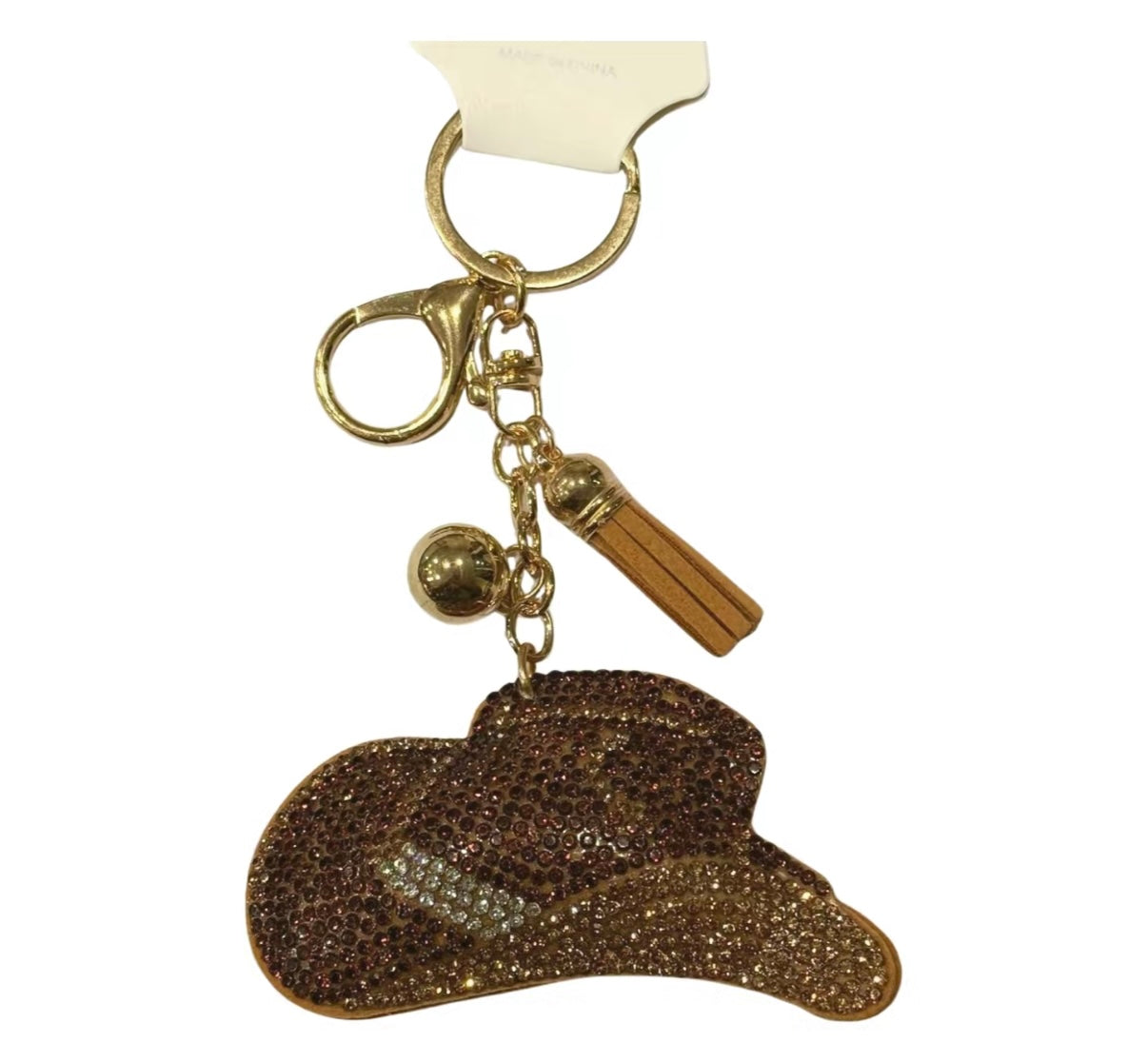 Bling Bag Charm with Keychain, Fashion Accessory for Keys, Purse, Backpack decor keychain bag
