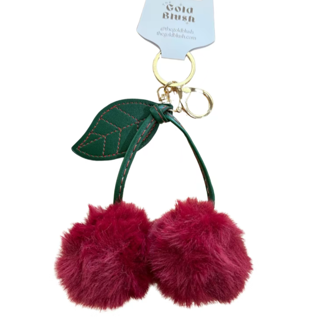 Fluffy Bag Charms- Plush with Keyring Attachment