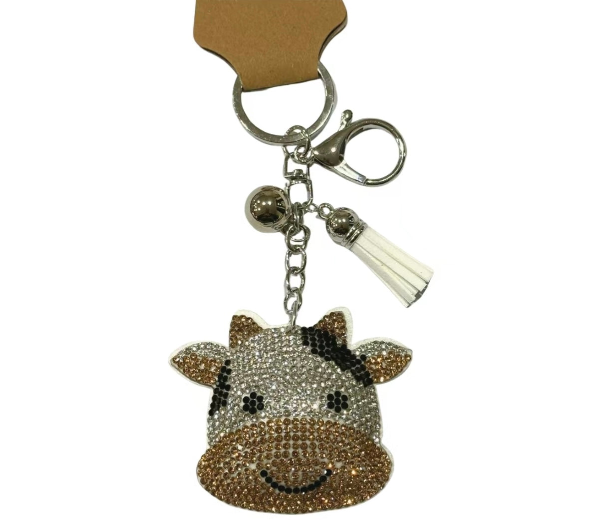 Bling Bag Charm with Keychain, Fashion Accessory for Keys, Purse, Backpack decor keychain bag