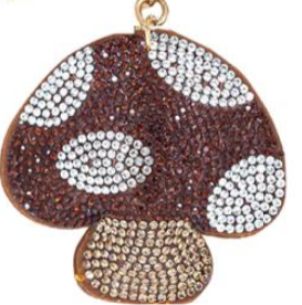 Bling Bag Charm with Keychain, Fashion Accessory for Keys, Purse, Backpack decor keychain bag