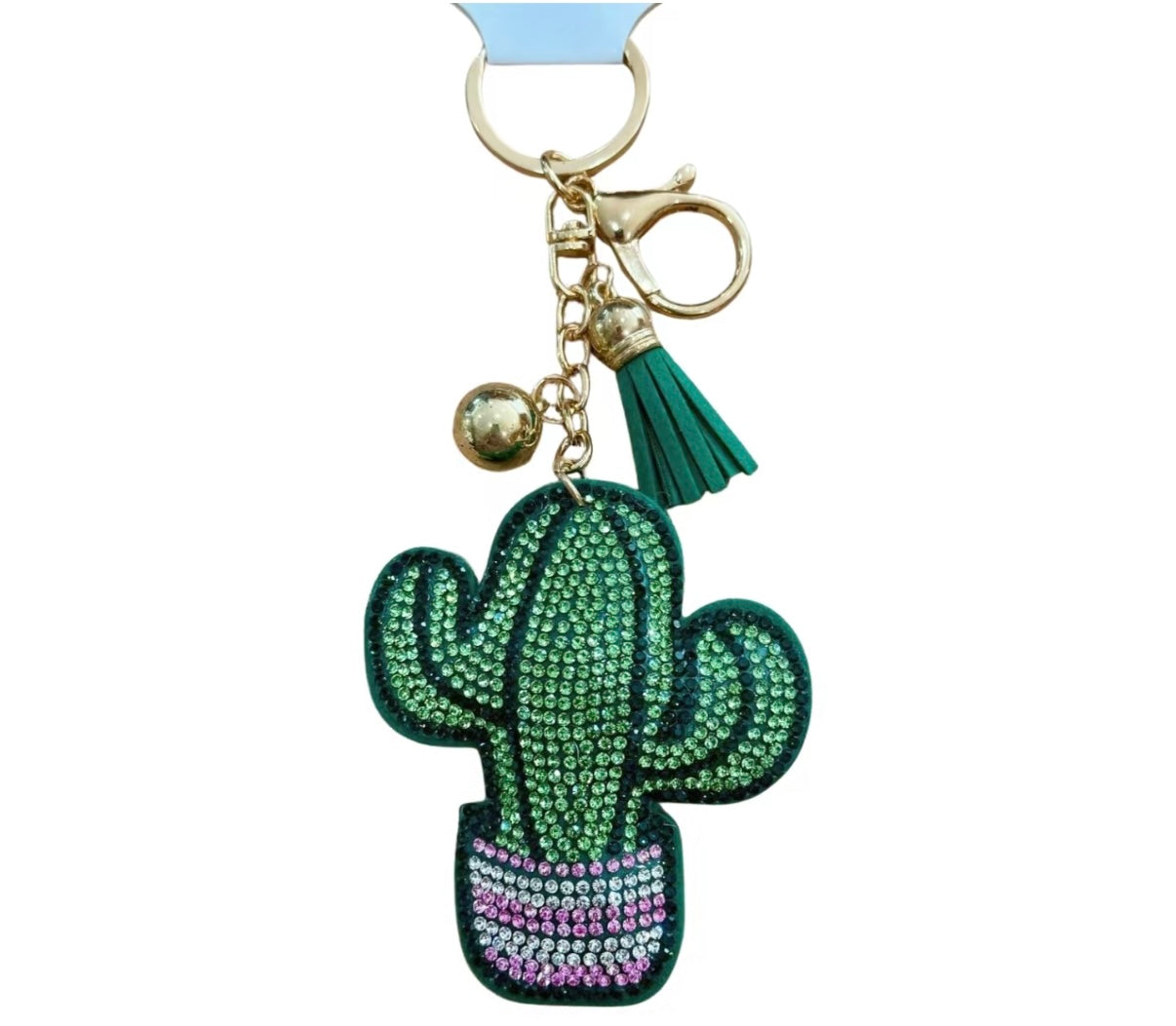 Bling Bag Charm with Keychain, Fashion Accessory for Keys, Purse, Backpack decor keychain bag