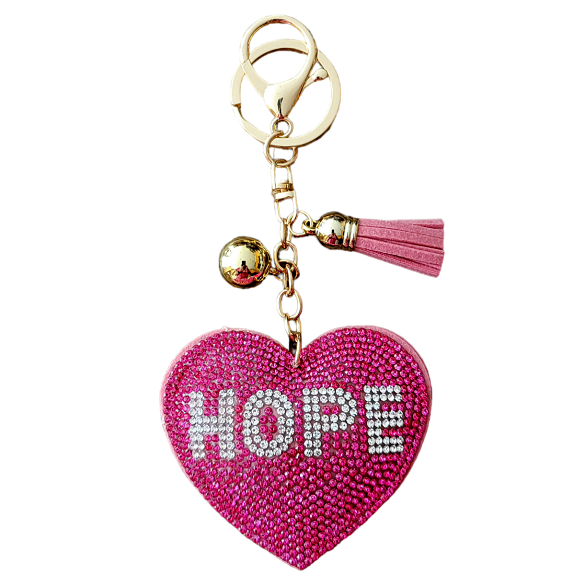 Bling Bag Charm with Keychain, Fashion Accessory for Keys, Purse, Backpack decor keychain bag