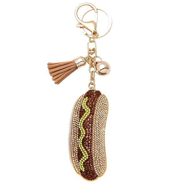 Bling Bag Charm with Keychain, Fashion Accessory for Keys, Purse, Backpack decor keychain bag