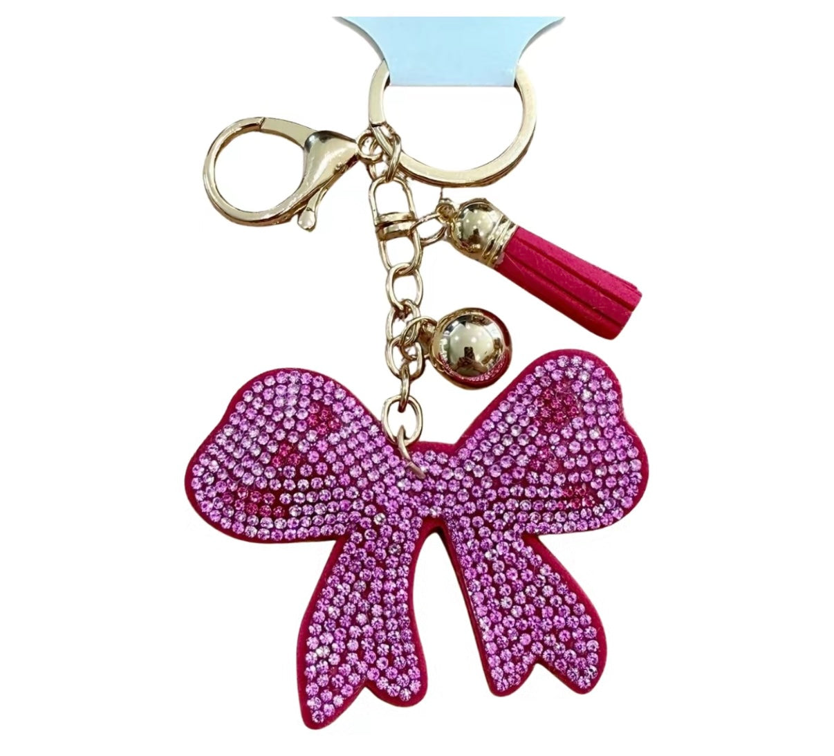 Bling Bag Charm with Keychain, Fashion Accessory for Keys, Purse, Backpack decor keychain bag