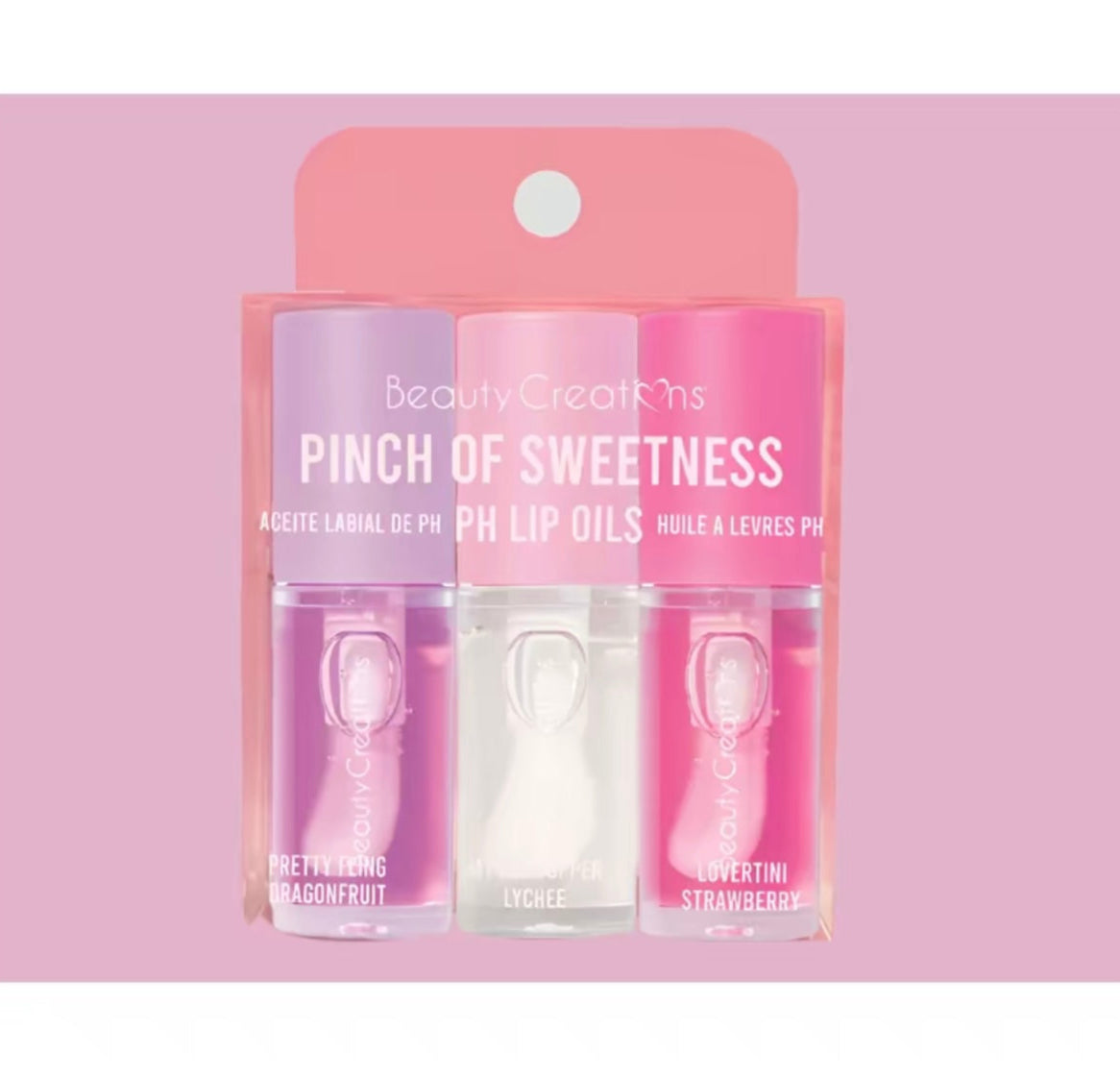 Pinch of Sweetness pH Color Changing Lip Oil Trio- The Pinks
