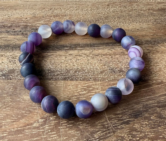 Various Natural Stone Stretch Bracelet 8mm Beads