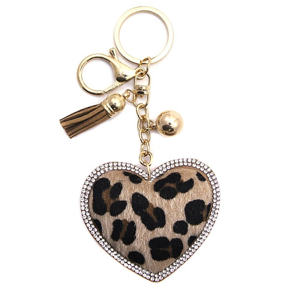 Bling Bag Charm with Keychain, Fashion Accessory for Keys, Purse, Backpack decor keychain bag