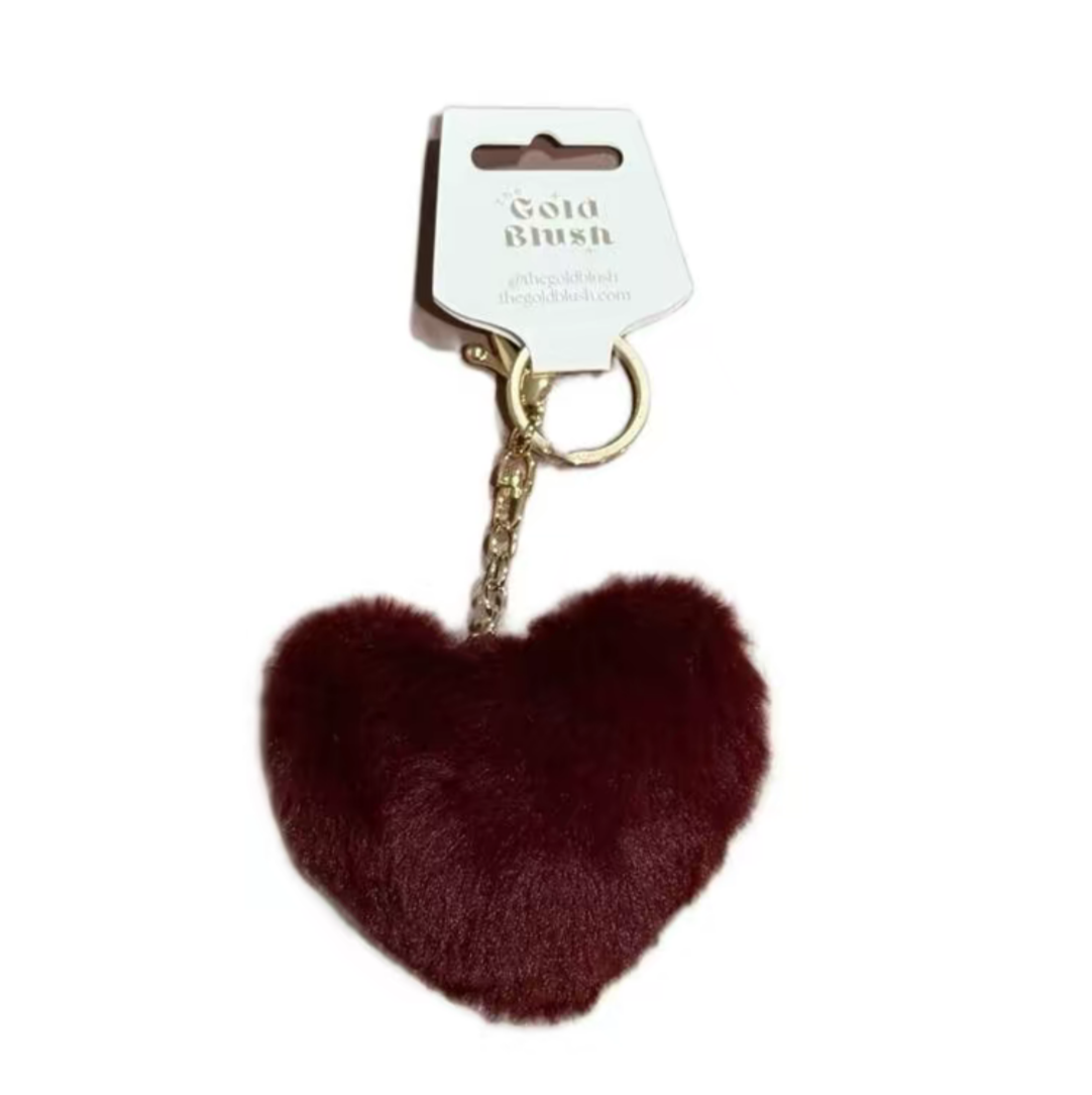 Fluffy Bag Charms- Plush with Keyring Attachment