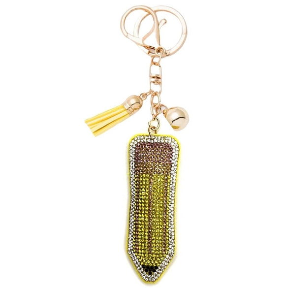 Bling Bag Charm with Keychain, Fashion Accessory for Keys, Purse, Backpack decor keychain bag