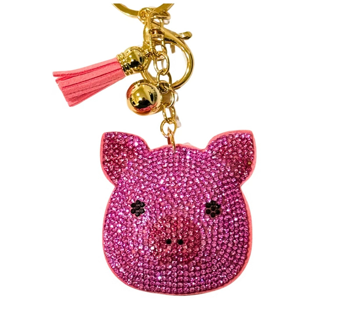 Bling Bag Charm with Keychain, Fashion Accessory for Keys, Purse, Backpack decor keychain bag