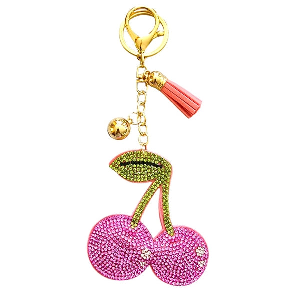 Bling Bag Charm with Keychain, Fashion Accessory for Keys, Purse, Backpack decor keychain bag