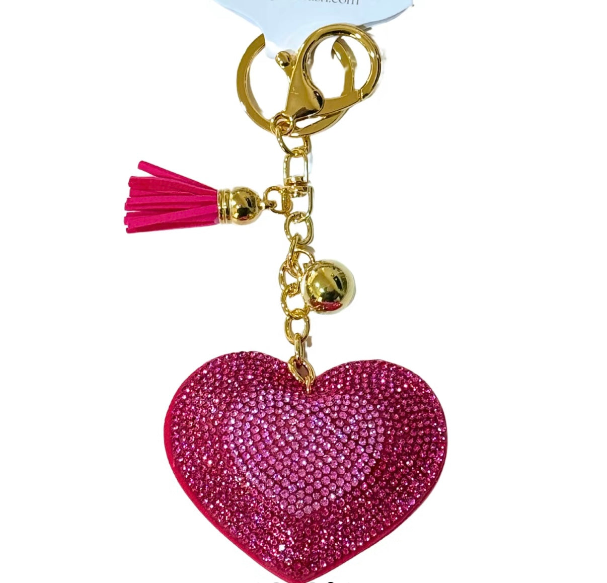 Bling Bag Charm with Keychain, Fashion Accessory for Keys, Purse, Backpack decor keychain bag