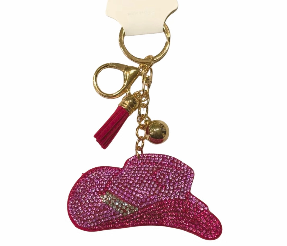 Bling Bag Charm with Keychain, Fashion Accessory for Keys, Purse, Backpack decor keychain bag