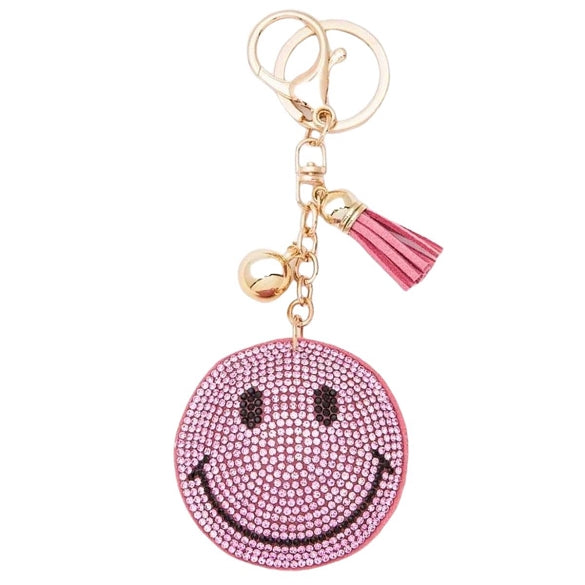Bling Bag Charm with Keychain, Fashion Accessory for Keys, Purse, Backpack decor keychain bag