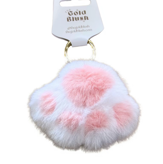 Fluffy Bag Charms- Plush with Keyring Attachment