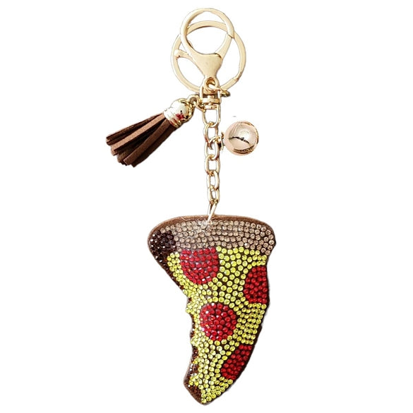 Bling Bag Charm with Keychain, Fashion Accessory for Keys, Purse, Backpack decor keychain bag