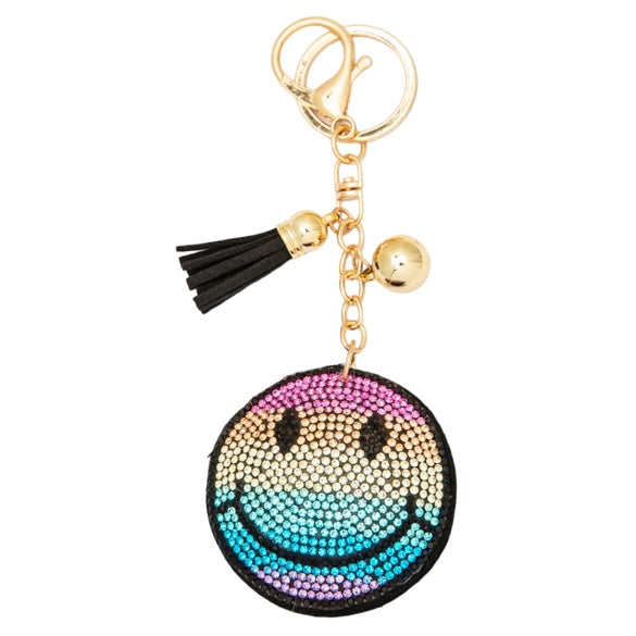 Bling Bag Charm with Keychain, Fashion Accessory for Keys, Purse, Backpack decor keychain bag