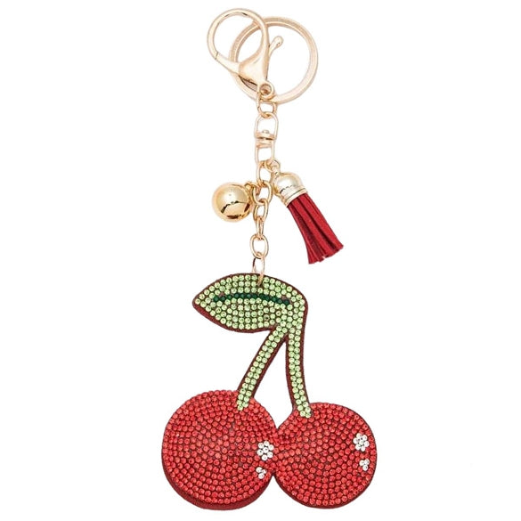 Bling Bag Charm with Keychain, Fashion Accessory for Keys, Purse, Backpack decor keychain bag