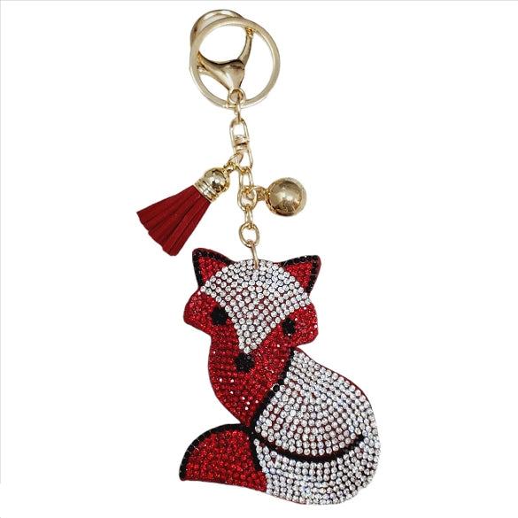 Bling Bag Charm with Keychain, Fashion Accessory for Keys, Purse, Backpack decor keychain bag