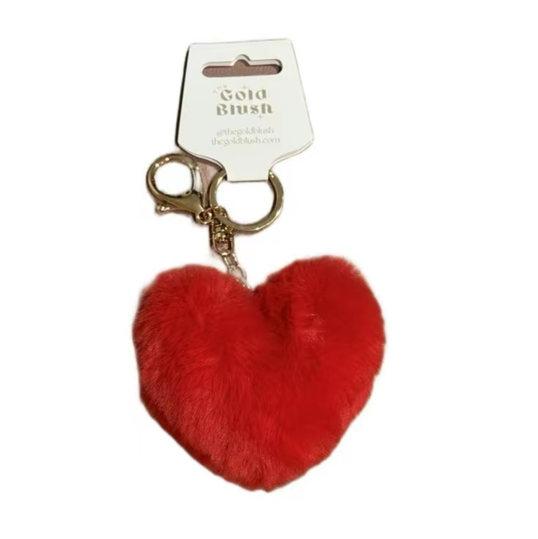 Fluffy Bag Charms- Plush with Keyring Attachment