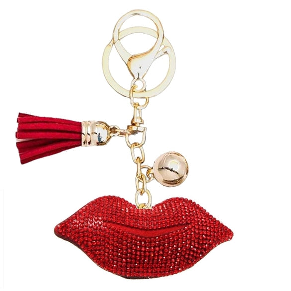 Bling Bag Charm with Keychain, Fashion Accessory for Keys, Purse, Backpack decor keychain bag
