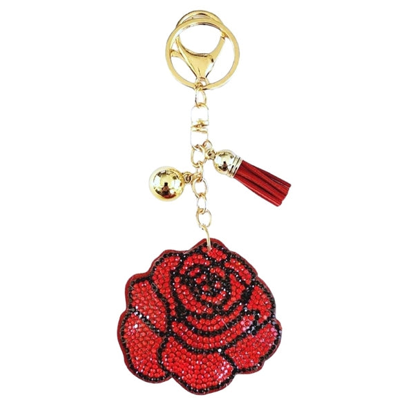 Bling Bag Charm with Keychain, Fashion Accessory for Keys, Purse, Backpack decor keychain bag