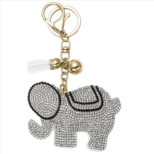 Bling Bag Charm with Keychain, Fashion Accessory for Keys, Purse, Backpack decor keychain bag