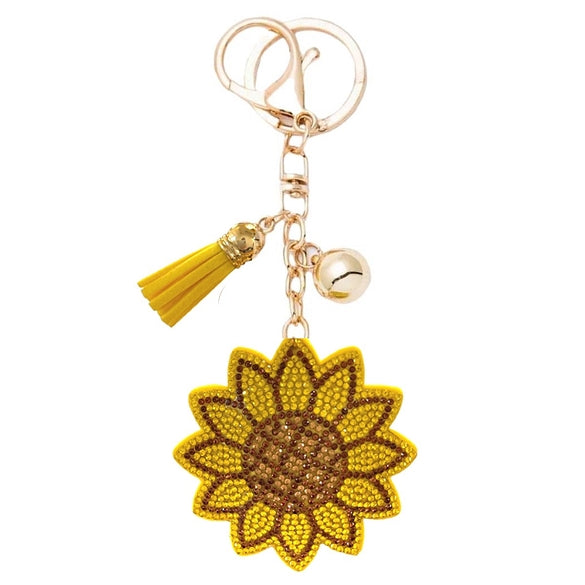 Bling Bag Charm with Keychain, Fashion Accessory for Keys, Purse, Backpack decor keychain bag