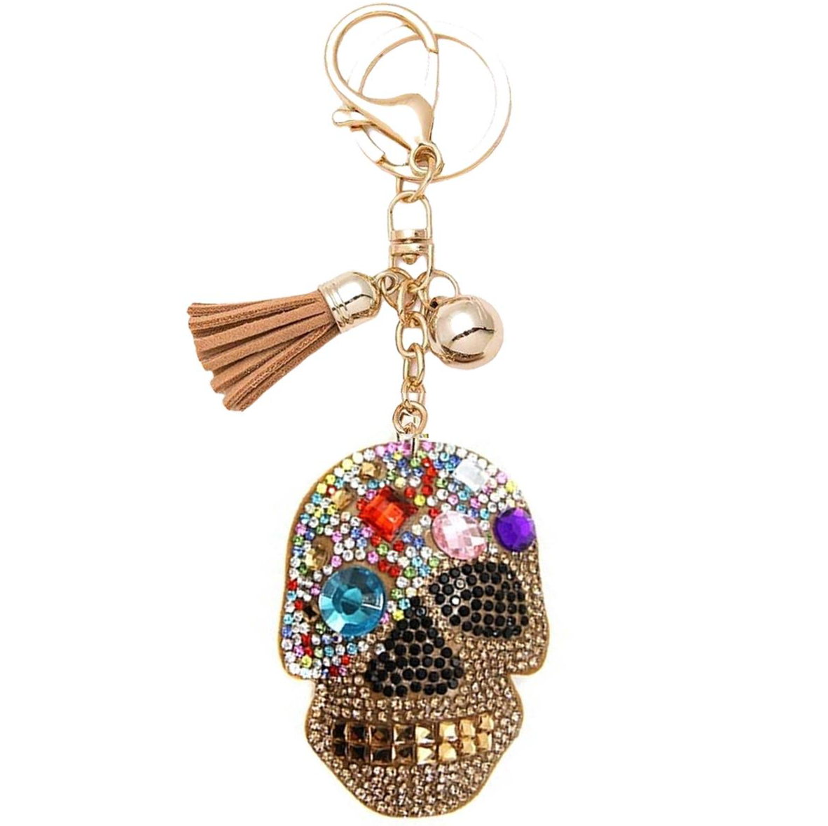 Seasonal Bling Bag Charm with Keychain, Fashion Accessory for Keys, Purse, Backpack decor keychain bag