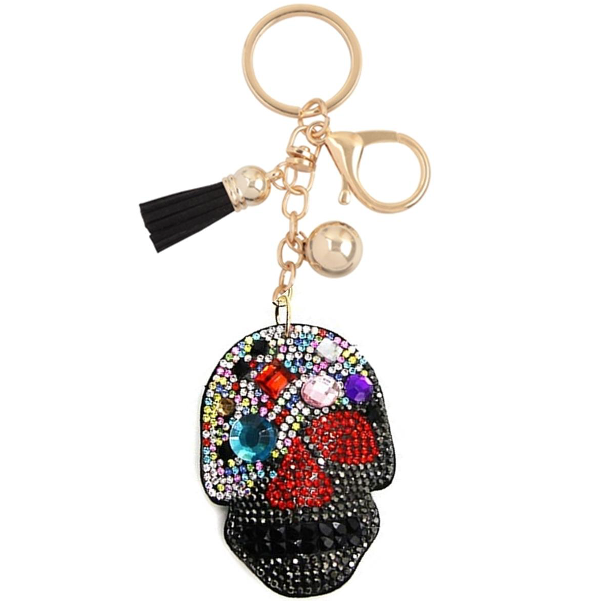 Seasonal Bling Bag Charm with Keychain, Fashion Accessory for Keys, Purse, Backpack decor keychain bag