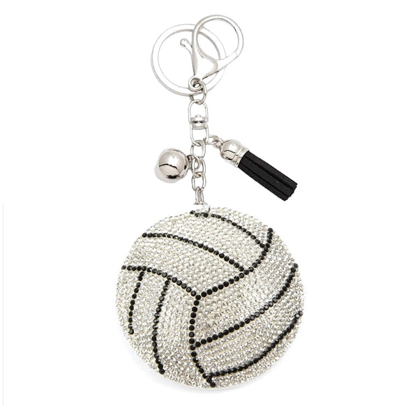 Bling Bag Charm with Keychain, Fashion Accessory for Keys, Purse, Backpack decor keychain bag