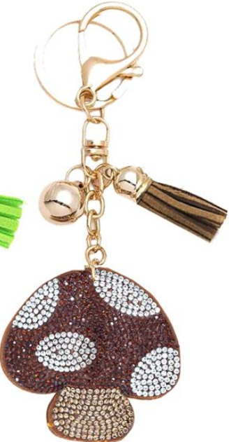 Bling Bag Charm with Keychain, Fashion Accessory for Keys, Purse, Backpack decor keychain bag